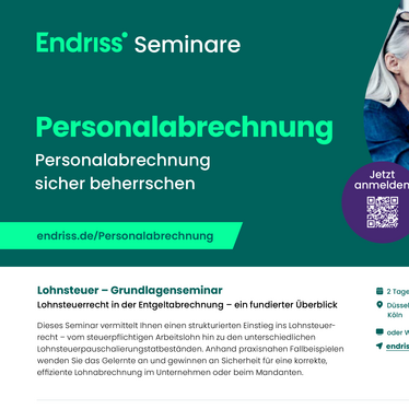 Cover Broschüre Seminarübersicht Personalabrechnung