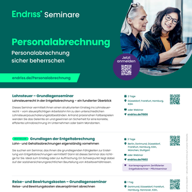 Cover Broschuere Seminare Personalabrechnung